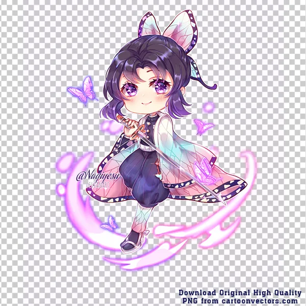 Shinobu Kocho Chibi Standing with Sword Full Body SVG PNG Clipart Shinobu Kocho Chibi Standing with Sword Full Body SVG PNG Clipart - Free Cartoon Vector Illustration PNG SVG AI EPS Download