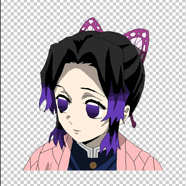 Shinobu Kocho Head Bust Pixel Art SVG PNG Clipart Shinobu Kocho Head Bust Pixel Art SVG PNG Clipart - Free Cartoon Vector Illustration PNG SVG AI EPS Download