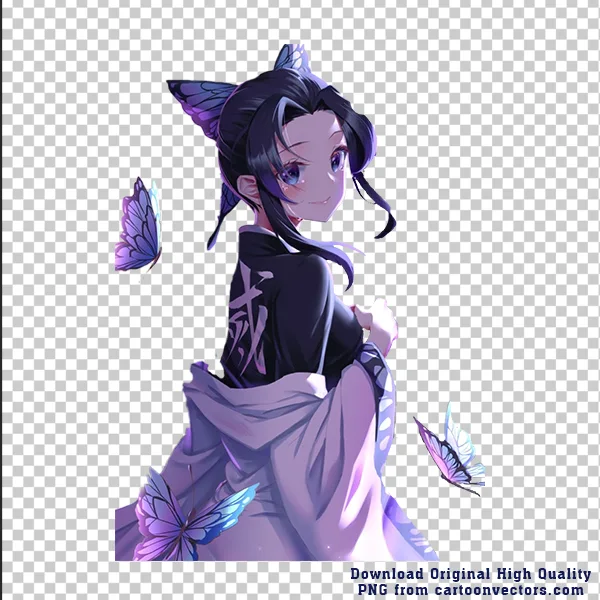 Shinobu Kocho Looking Back Anime Style Half Body SVG PNG Clipart Shinobu Kocho Looking Back Anime Style Half Body SVG PNG Clipart - Free Cartoon Vector Illustration PNG SVG AI EPS Download