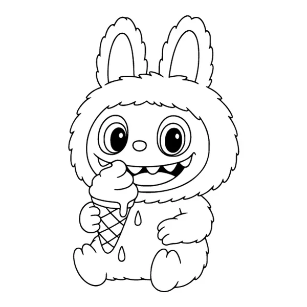 Sitting Labubu Eating Ice Cream Line Art Full Body SVG PNG Clipart Sitting Labubu Eating Ice Cream Line Art Full Body SVG PNG Clipart - Free Cartoon Vector Illustration PNG SVG AI EPS Download