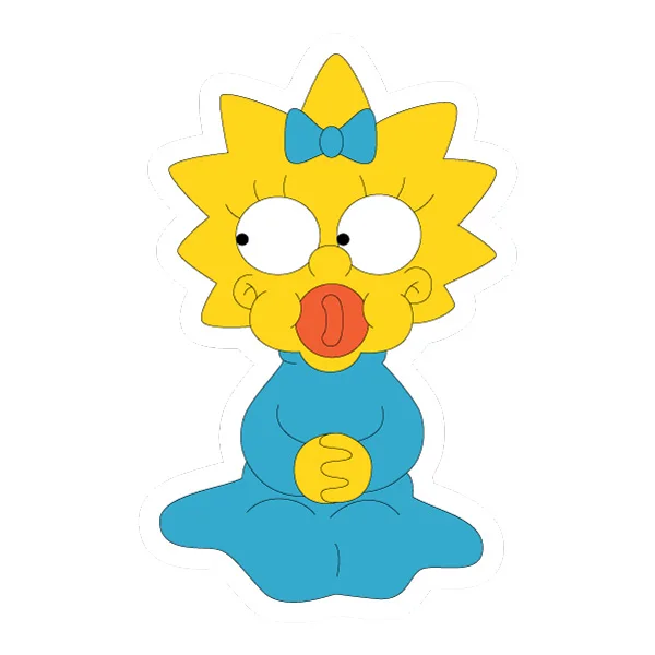 Sitting Maggie Simpson Full Body Flat SVG PNG Clipart Sitting Maggie Simpson Full Body Flat SVG PNG Clipart - Free Cartoon Vector Illustration PNG SVG AI EPS Download