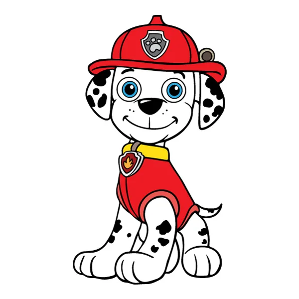 Sitting Marshall PAW Patrol Full Body Flat SVG PNG Clipart Sitting Marshall PAW Patrol Full Body Flat SVG PNG Clipart - Free Cartoon Vector Illustration PNG SVG AI EPS Download