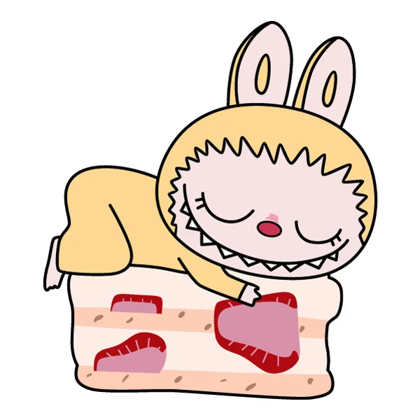 Sleeping Labubu in Rabbit Costume on Strawberry Cake Full Body SVG PNG Clipart Sleeping Labubu in Rabbit Costume on Strawberry Cake Full Body SVG PNG Clipart - Free Cartoon Vector Illustration PNG SVG AI EPS Download