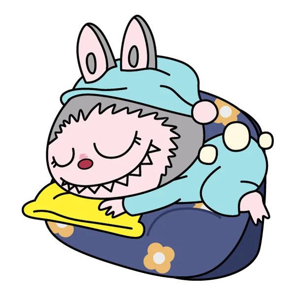 Sleeping Labubu Monster in Bunny Pajamas Full Body SVG PNG Clipart Sleeping Labubu Monster in Bunny Pajamas Full Body SVG PNG Clipart - Free Cartoon Vector Illustration PNG SVG AI EPS Download