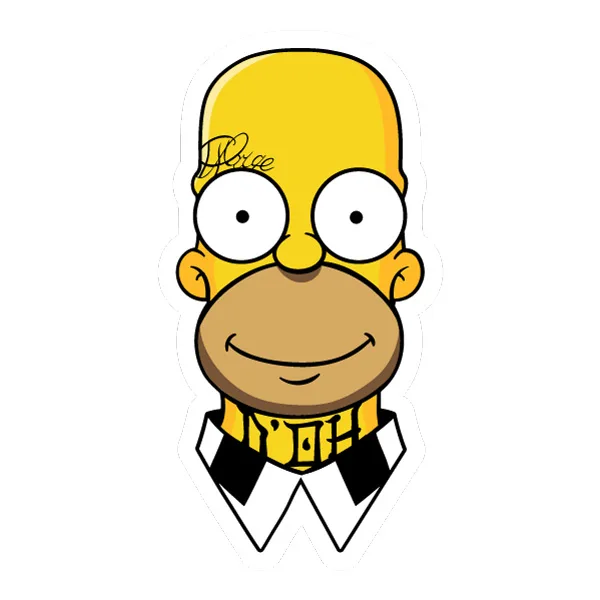 Smiling Gangster Homer Simpson Head with Tattoos SVG PNG Clipart Smiling Gangster Homer Simpson Head with Tattoos SVG PNG Clipart - Free Cartoon Vector Illustration PNG SVG AI EPS Download