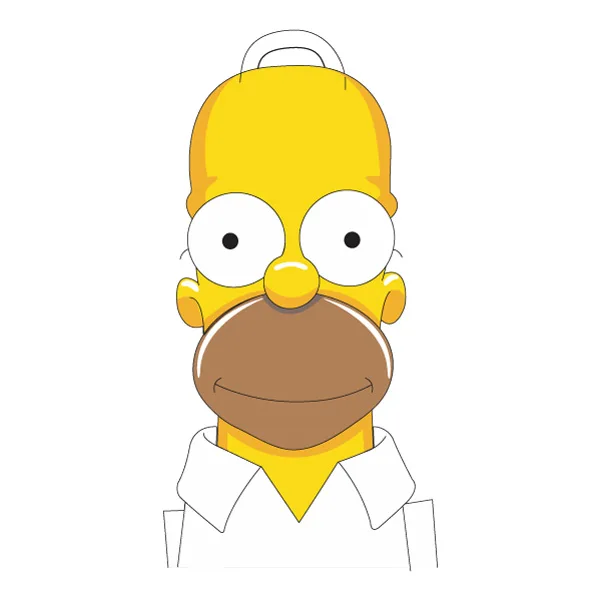 Smiling Homer Simpson Head and Shoulders Cartoon SVG PNG Clipart Smiling Homer Simpson Head and Shoulders Cartoon SVG PNG Clipart - Free Cartoon Vector Illustration PNG SVG AI EPS Download