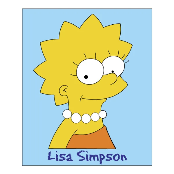 Smiling Lisa Simpson Head Portrait Cartoon SVG PNG Clipart Smiling Lisa Simpson Head Portrait Cartoon SVG PNG Clipart - Free Cartoon Vector Illustration PNG SVG AI EPS Download