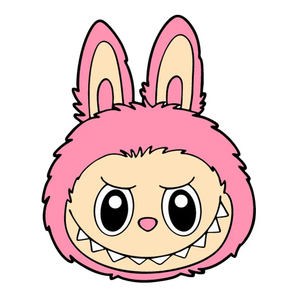 Smiling Pink Labubu Head Mascot Flat SVG PNG Clipart Smiling Pink Labubu Head Mascot Flat SVG PNG Clipart - Free Cartoon Vector Illustration PNG SVG AI EPS Download