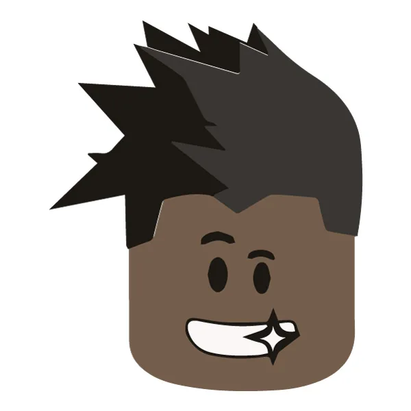 Smiling Roblox Avatar Head with Spiky Hair Flat SVG PNG Clipart Smiling Roblox Avatar Head with Spiky Hair Flat SVG PNG Clipart - Free Cartoon Vector Illustration PNG SVG AI EPS Download