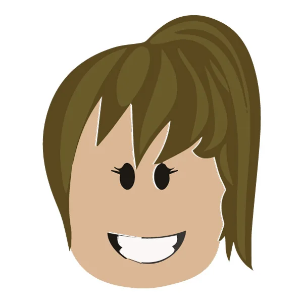 Smiling Roblox Girl Head Flat SVG PNG Clipart Smiling Roblox Girl Head Flat SVG PNG Clipart - Free Cartoon Vector Illustration PNG SVG AI EPS Download