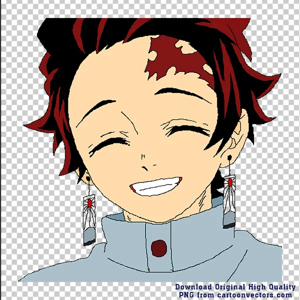 Smiling Tanjiro Kamado Headshot Flat Anime SVG PNG Clipart Smiling Tanjiro Kamado Headshot Flat Anime SVG PNG Clipart - Free Cartoon Vector Illustration PNG SVG AI EPS Download