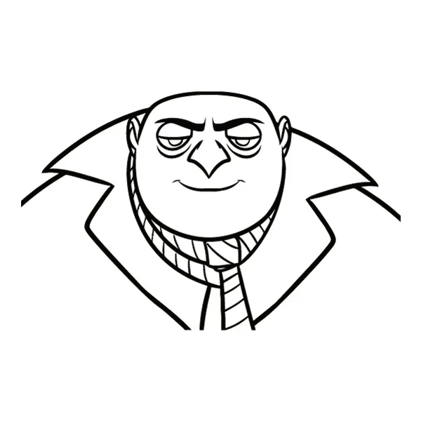 Smirking Gru Head and Shoulders Line Art SVG PNG Clipart Smirking Gru Head and Shoulders Line Art SVG PNG Clipart - Free Cartoon Vector Illustration PNG SVG AI EPS Download