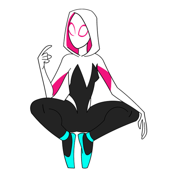 Spider Gwen Comic Badge Pose SVG PNG Clipart for Cricut Spider Gwen Comic Badge Pose SVG PNG Clipart for Cricut - Free Cartoon Vector Illustration PNG SVG AI EPS Download