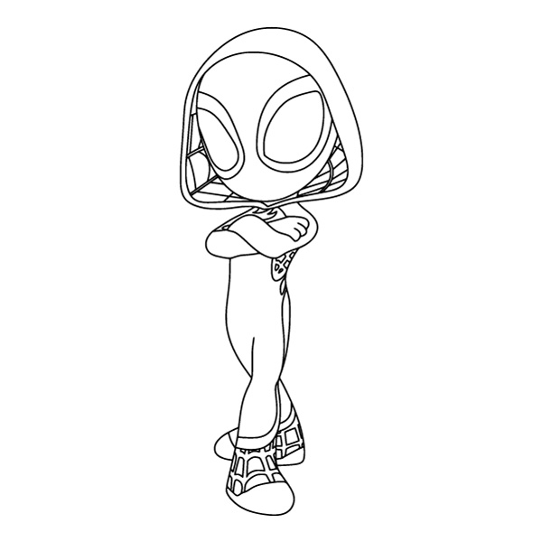 Spider Gwen Crouching Hero Pose SVG PNG Clipart for Cricut Spider Gwen Crouching Hero Pose SVG PNG Clipart for Cricut - Free Cartoon Vector Illustration PNG SVG AI EPS Download