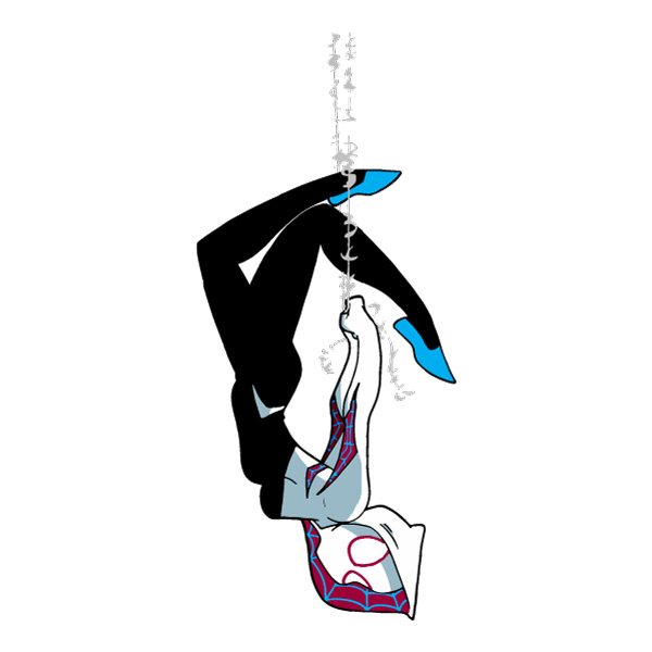 Spider Gwen Cute Chibi Pose SVG PNG Clipart for Cricut Spider Gwen Cute Chibi Pose SVG PNG Clipart for Cricut cartoon vector illustration