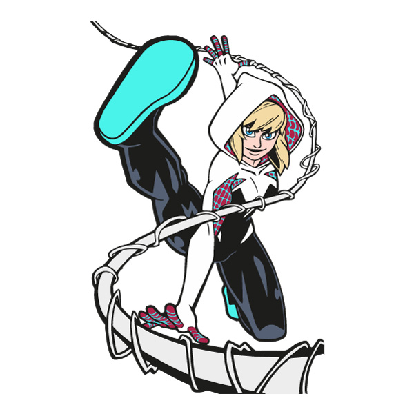 Spider Gwen Dynamic Leap Pose SVG PNG Clipart for Cricut Spider Gwen Dynamic Leap Pose SVG PNG Clipart for Cricut - Free Cartoon Vector Illustration PNG SVG AI EPS Download