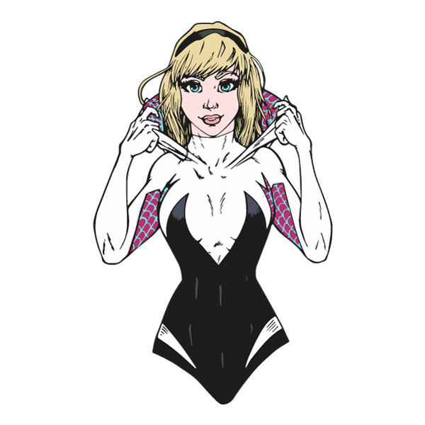 Spider Gwen Wall Crawler Pose SVG PNG Clipart for Cricut Spider Gwen Wall Crawler Pose SVG PNG Clipart for Cricut - Free Cartoon Vector Illustration PNG SVG AI EPS Download