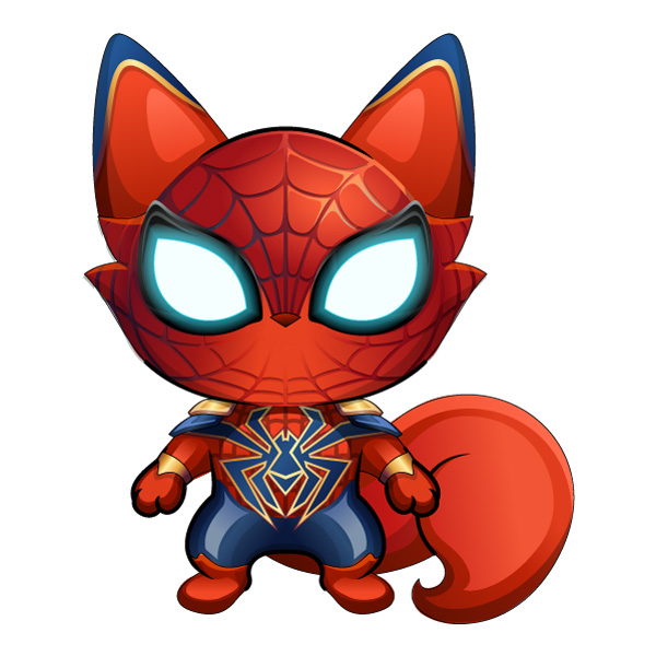Spider Squirrel Chibi Superhero Character SVG PNG Clipart Spider Squirrel Chibi Superhero Character SVG PNG Clipart - Free Cartoon Vector Illustration PNG SVG AI EPS Download