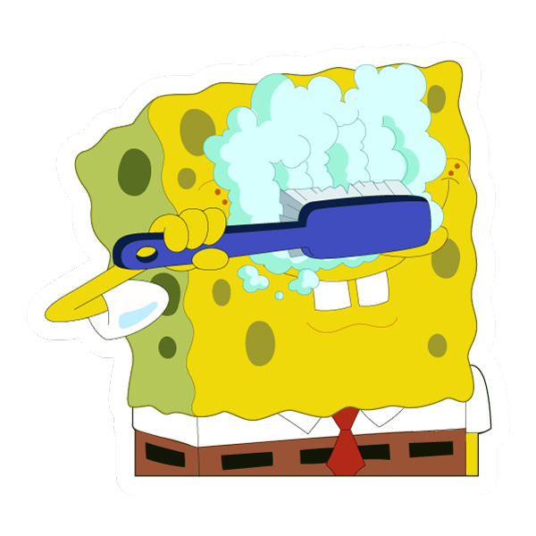 SpongeBob Brushing Teeth Bathroom Pose SVG PNG Clipart SpongeBob Brushing Teeth Bathroom Pose SVG PNG Clipart - Free Cartoon Vector Illustration PNG SVG AI EPS Download
