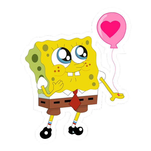 SpongeBob Holding Heart Balloon Character SVG PNG Clipart SpongeBob Holding Heart Balloon Character SVG PNG Clipart - Free Cartoon Vector Illustration PNG SVG AI EPS Download