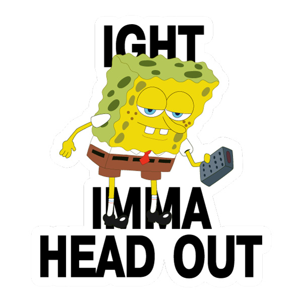 SpongeBob Meme Head Out Quote Graphic SVG PNG Clipart SpongeBob Meme Head Out Quote Graphic SVG PNG Clipart - Free Cartoon Vector Illustration PNG SVG AI EPS Download