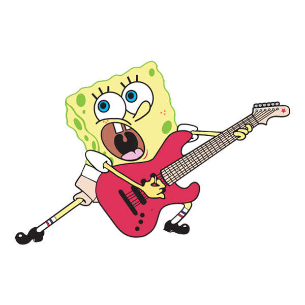 SpongeBob Playing Red Guitar SVG PNG Clipart SpongeBob Playing Red Guitar SVG PNG Clipart - Free Cartoon Vector Illustration PNG SVG AI EPS Download