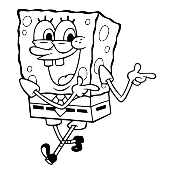 SpongeBob Smiling Line Art Character SVG PNG Clipart SpongeBob Smiling Line Art Character SVG PNG Clipart - Free Cartoon Vector Illustration PNG SVG AI EPS Download