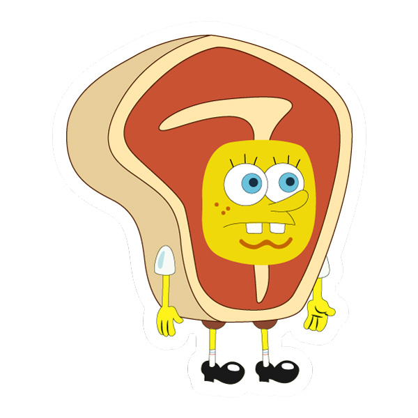 SpongeBob Steak Costume Funny Graphic SVG PNG Clipart SpongeBob Steak Costume Funny Graphic SVG PNG Clipart - Free Cartoon Vector Illustration PNG SVG AI EPS Download