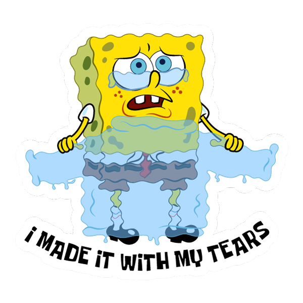 SpongeBob Tears Meme Quote Graphic SVG PNG Clipart SpongeBob Tears Meme Quote Graphic SVG PNG Clipart - Free Cartoon Vector Illustration PNG SVG AI EPS Download