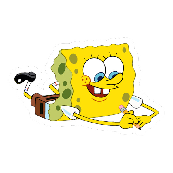 SpongeBob Writing With Pencil Scene SVG PNG Clipart SpongeBob Writing With Pencil Scene SVG PNG Clipart - Free Cartoon Vector Illustration PNG SVG AI EPS Download