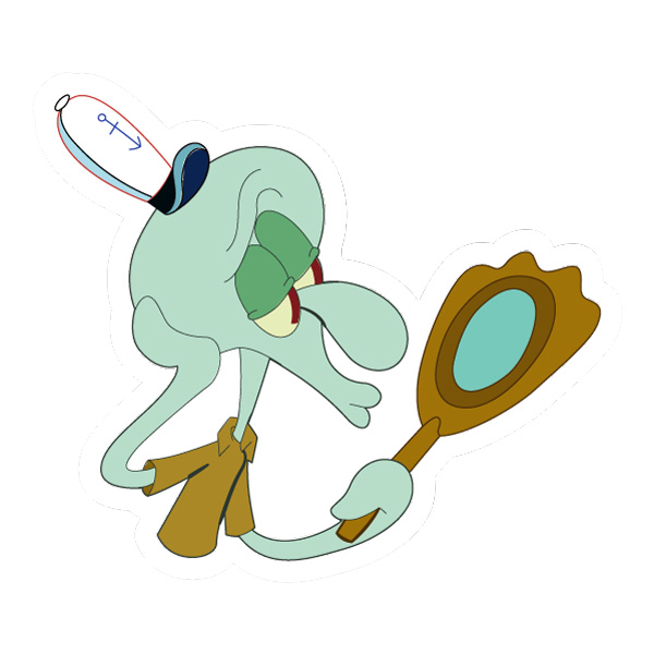 Squidward Looking In Mirror Scene SVG PNG Clipart Squidward Looking In Mirror Scene SVG PNG Clipart - Free Cartoon Vector Illustration PNG SVG AI EPS Download