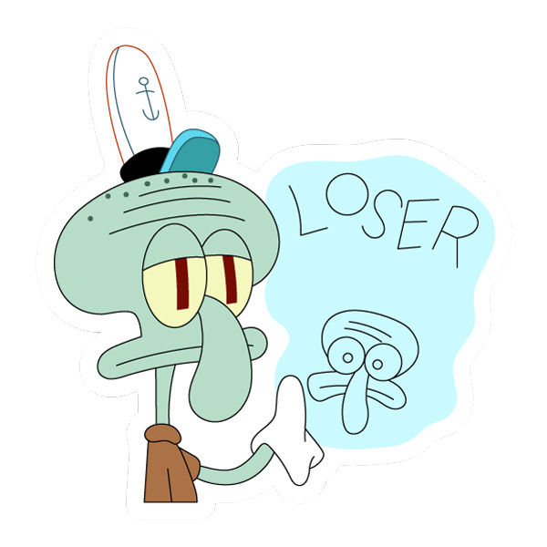 Squidward Loser Mirror Quote Graphic SVG PNG Clipart Squidward Loser Mirror Quote Graphic SVG PNG Clipart - Free Cartoon Vector Illustration PNG SVG AI EPS Download