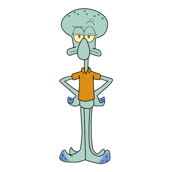 Squidward Standing Full Body Character SVG PNG Clipart Squidward Standing Full Body Character SVG PNG Clipart - Free Cartoon Vector Illustration PNG SVG AI EPS Download
