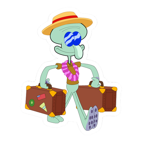 Squidward Vacation Suitcase Pose SVG PNG Clipart Squidward Vacation Suitcase Pose SVG PNG Clipart - Free Cartoon Vector Illustration PNG SVG AI EPS Download