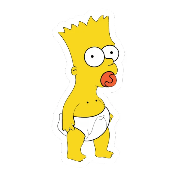 Standing 2D Cartoon Baby Bart Simpson Full Body SVG PNG Clipart Standing 2D Cartoon Baby Bart Simpson Full Body SVG PNG Clipart - Free Cartoon Vector Illustration PNG SVG AI EPS Download