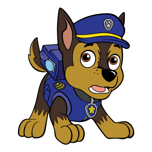 Standing Alert Chase PAW Patrol Full Body SVG PNG Clipart Standing Alert Chase PAW Patrol Full Body SVG PNG Clipart - Free Cartoon Vector Illustration PNG SVG AI EPS Download