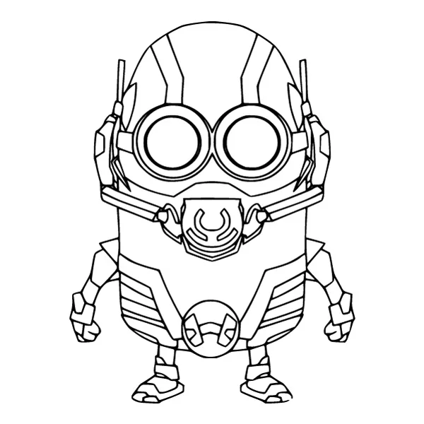 Standing Ant-Man Minion Full Body Line Art SVG PNG Clipart Standing Ant-Man Minion Full Body Line Art SVG PNG Clipart - Free Cartoon Vector Illustration PNG SVG AI EPS Download