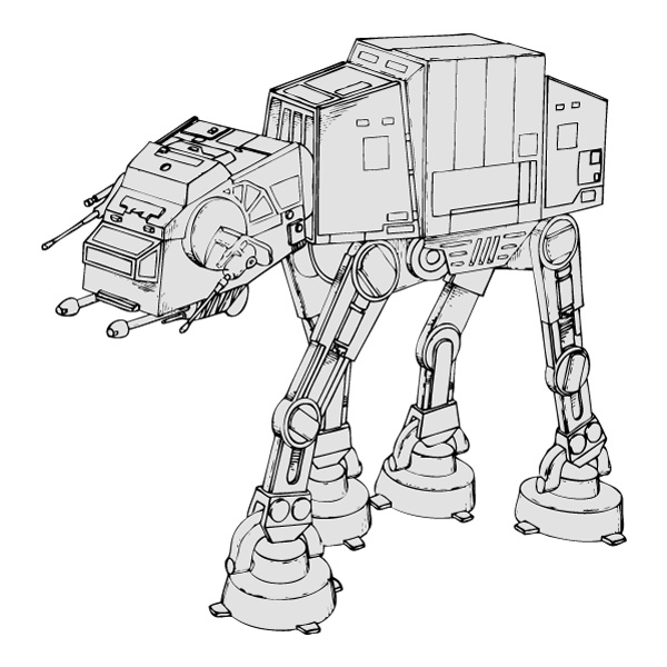 Standing AT-AT Walker Star Wars Sketch Line Art SVG PNG Clipart Standing AT-AT Walker Star Wars Sketch Line Art SVG PNG Clipart - Free Cartoon Vector Illustration PNG SVG AI EPS Download