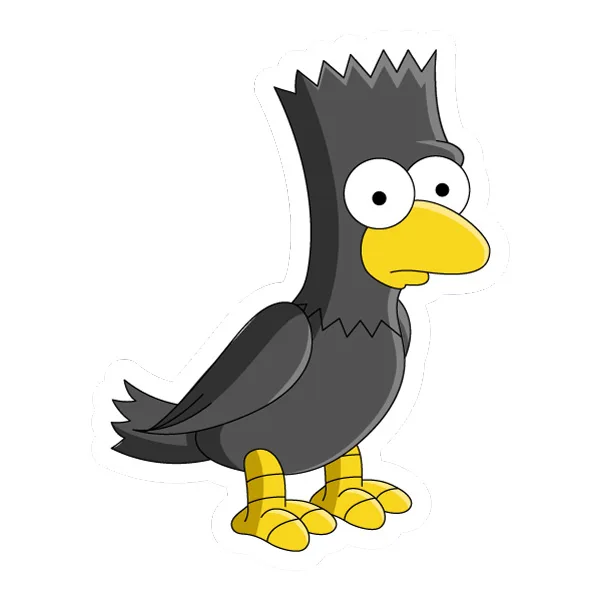 Standing Bart Simpson Crow Raven Cartoon SVG PNG Clipart Standing Bart Simpson Crow Raven Cartoon SVG PNG Clipart - Free Cartoon Vector Illustration PNG SVG AI EPS Download