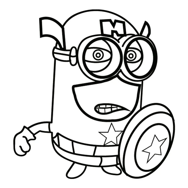 Standing Captain America Minion Line Art Full Body SVG PNG Clipart Standing Captain America Minion Line Art Full Body SVG PNG Clipart - Free Cartoon Vector Illustration PNG SVG AI EPS Download