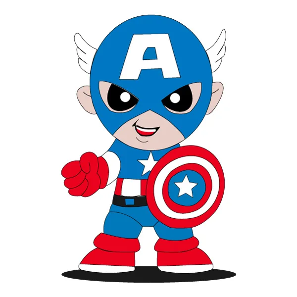 Standing Chibi Captain America Pointing Full Body SVG PNG Clipart Standing Chibi Captain America Pointing Full Body SVG PNG Clipart - Free Cartoon Vector Illustration PNG SVG AI EPS Download