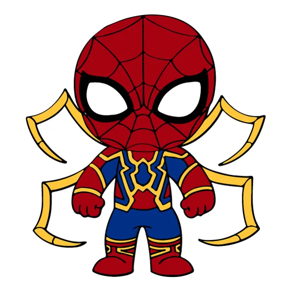 Standing Chibi Iron Spider-Man with Mechanical Legs Full Body SVG PNG Clipart Standing Chibi Iron Spider-Man with Mechanical Legs Full Body SVG PNG Clipart - Free Cartoon Vector Illustration PNG SVG AI EPS Download
