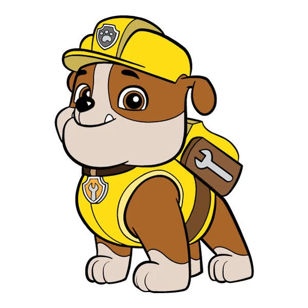 Standing Flat Design Rubble PAW Patrol Full Body SVG PNG Clipart Standing Flat Design Rubble PAW Patrol Full Body SVG PNG Clipart - Free Cartoon Vector Illustration PNG SVG AI EPS Download