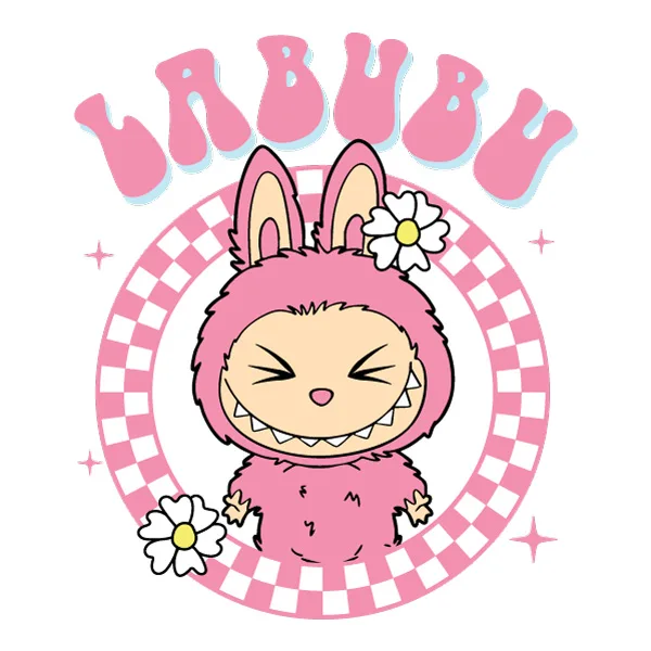 Standing Grinning Labubu Pink Mascot Retro SVG PNG Clipart Standing Grinning Labubu Pink Mascot Retro SVG PNG Clipart - Premium Cartoon Vector Illustration PNG SVG AI EPS Download