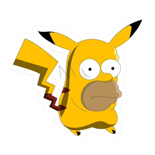 Standing Homer Simpson Pikachu Mashup Full Body SVG PNG Clipart Standing Homer Simpson Pikachu Mashup Full Body SVG PNG Clipart - Free Cartoon Vector Illustration PNG SVG AI EPS Download