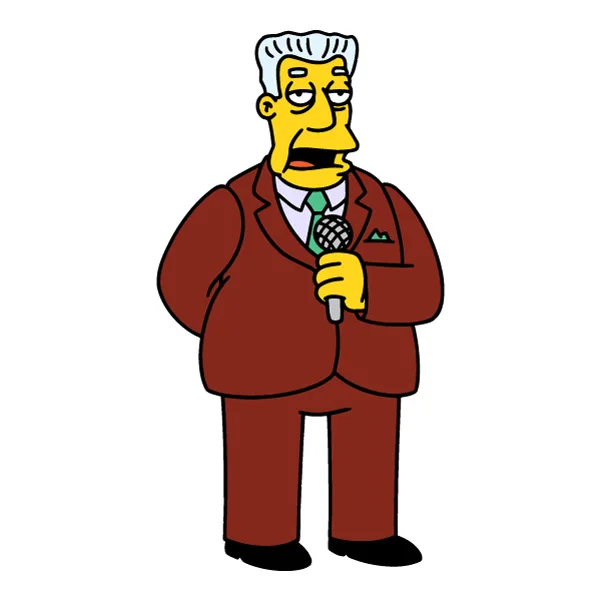 Standing Kent Brockman Holding Microphone Full Body Cartoon SVG PNG Clipart Standing Kent Brockman Holding Microphone Full Body Cartoon SVG PNG Clipart - Free Cartoon Vector Illustration PNG SVG AI EPS Download