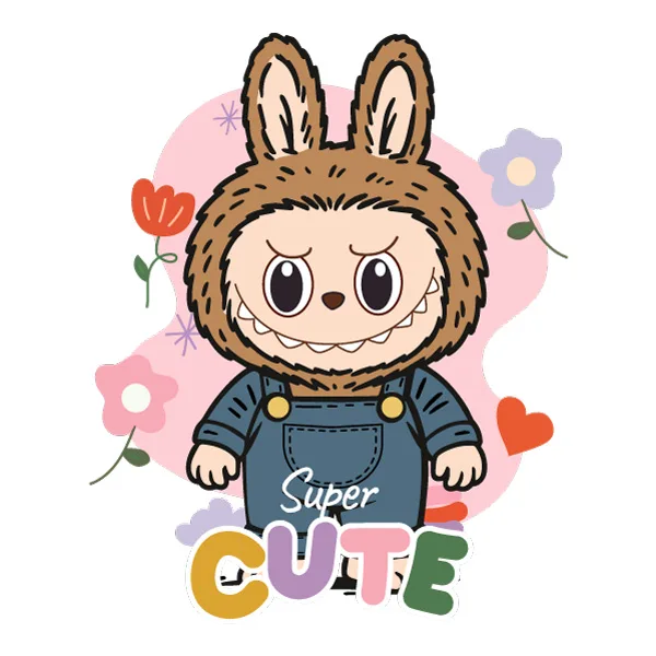 Standing Labubu Doll in Overalls Mascot Style SVG PNG Clipart Standing Labubu Doll in Overalls Mascot Style SVG PNG Clipart - Premium Cartoon Vector Illustration PNG SVG AI EPS Download