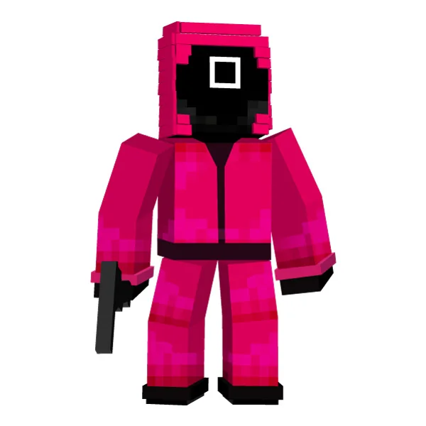 Standing Minecraft Style Squid Game Guard Square Mask Full Body SVG PNG Clipart Standing Minecraft Style Squid Game Guard Square Mask Full Body SVG PNG Clipart - Free Cartoon Vector Illustration PNG SVG AI EPS Download