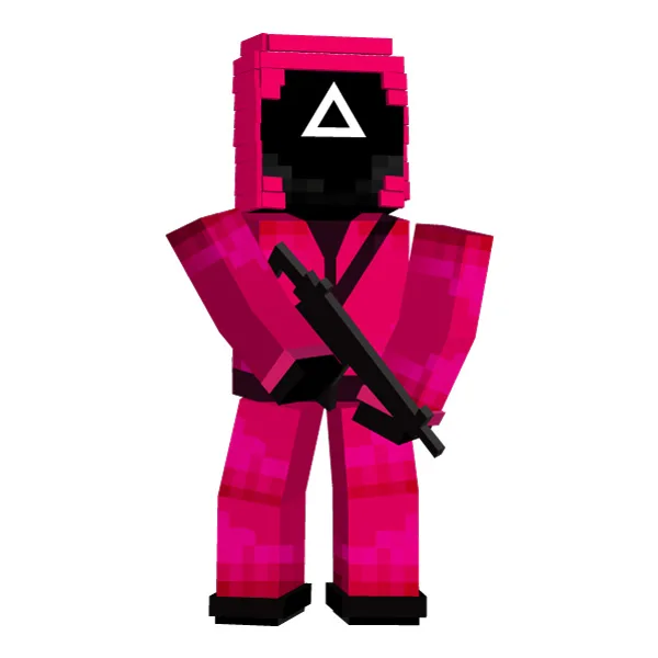 Standing Minecraft Style Squid Game Guard Triangle Mask Full Body SVG PNG Clipart Standing Minecraft Style Squid Game Guard Triangle Mask Full Body SVG PNG Clipart - Free Cartoon Vector Illustration PNG SVG AI EPS Download