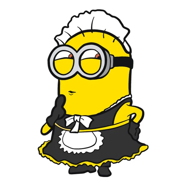 Standing Phil Minion in Maid Outfit Full Body SVG PNG Clipart Standing Phil Minion in Maid Outfit Full Body SVG PNG Clipart - Free Cartoon Vector Illustration PNG SVG AI EPS Download